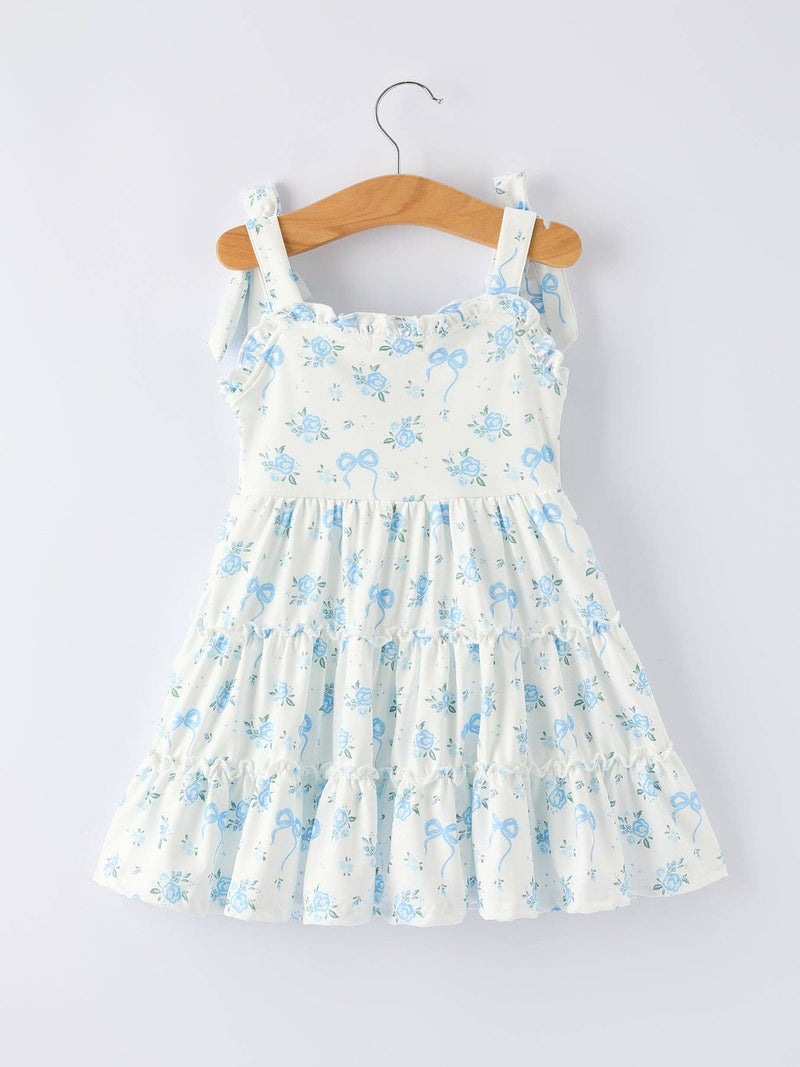 Spring Floral Strap Dress | Girls Summer Dress - 2