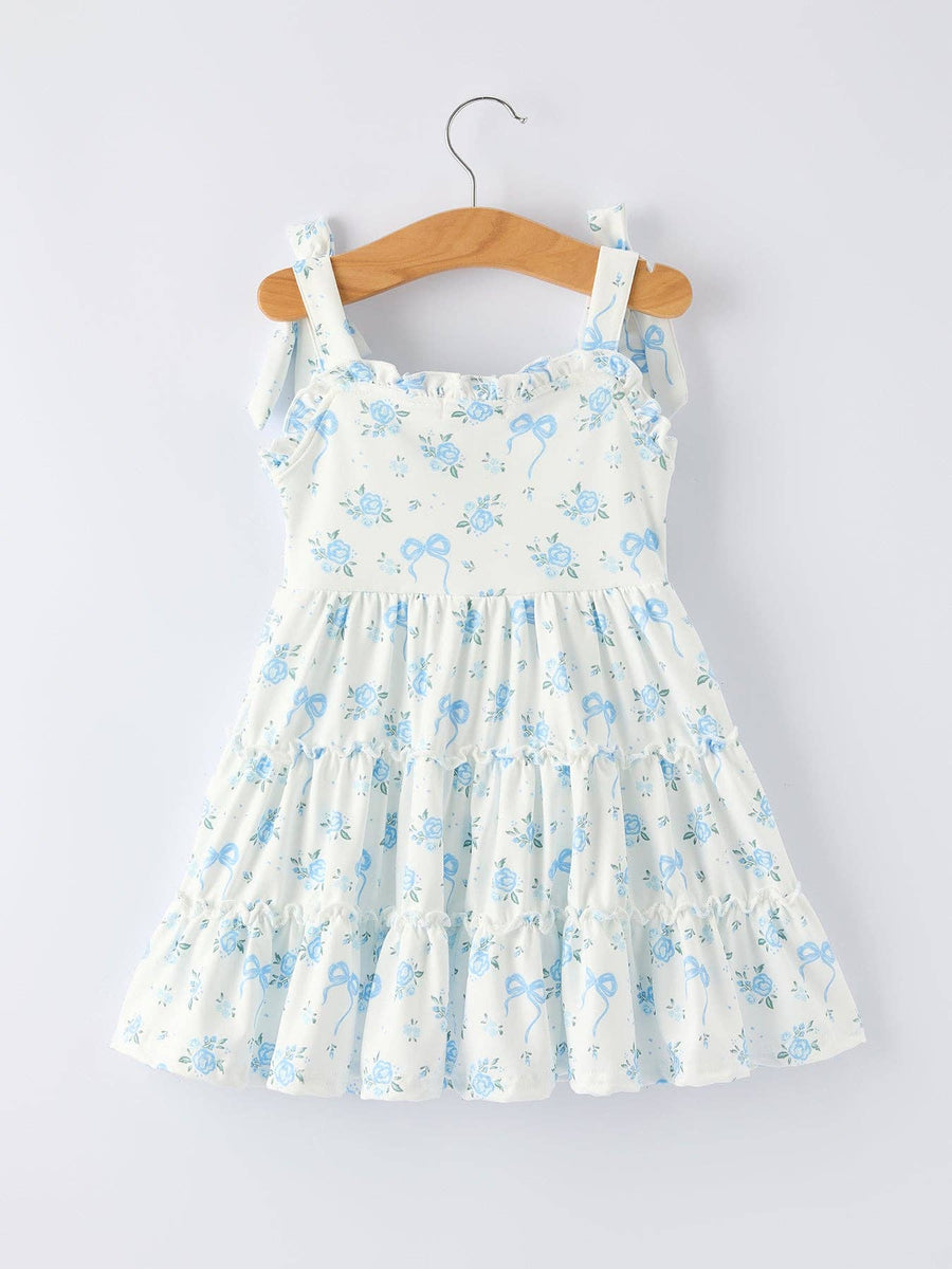 Spring Floral Strap Dress | Girls Summer Dress