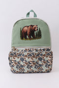 Camouflage bear print backpack - 1