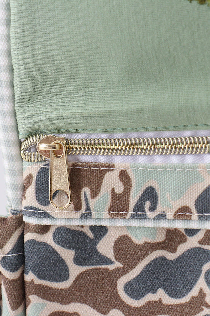 Camouflage bear print backpack - 2