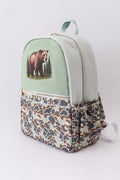 Camouflage bear print backpack - 3