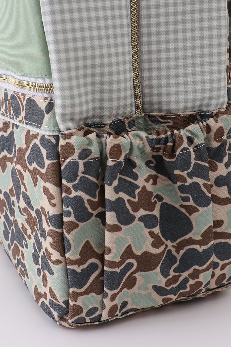 Camouflage bear print backpack - 4