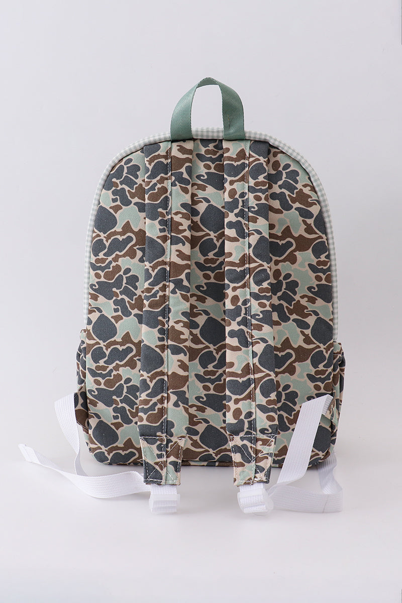 Camouflage bear print backpack - 5