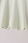 Green Scalloped Yoga Skorts Set - 3