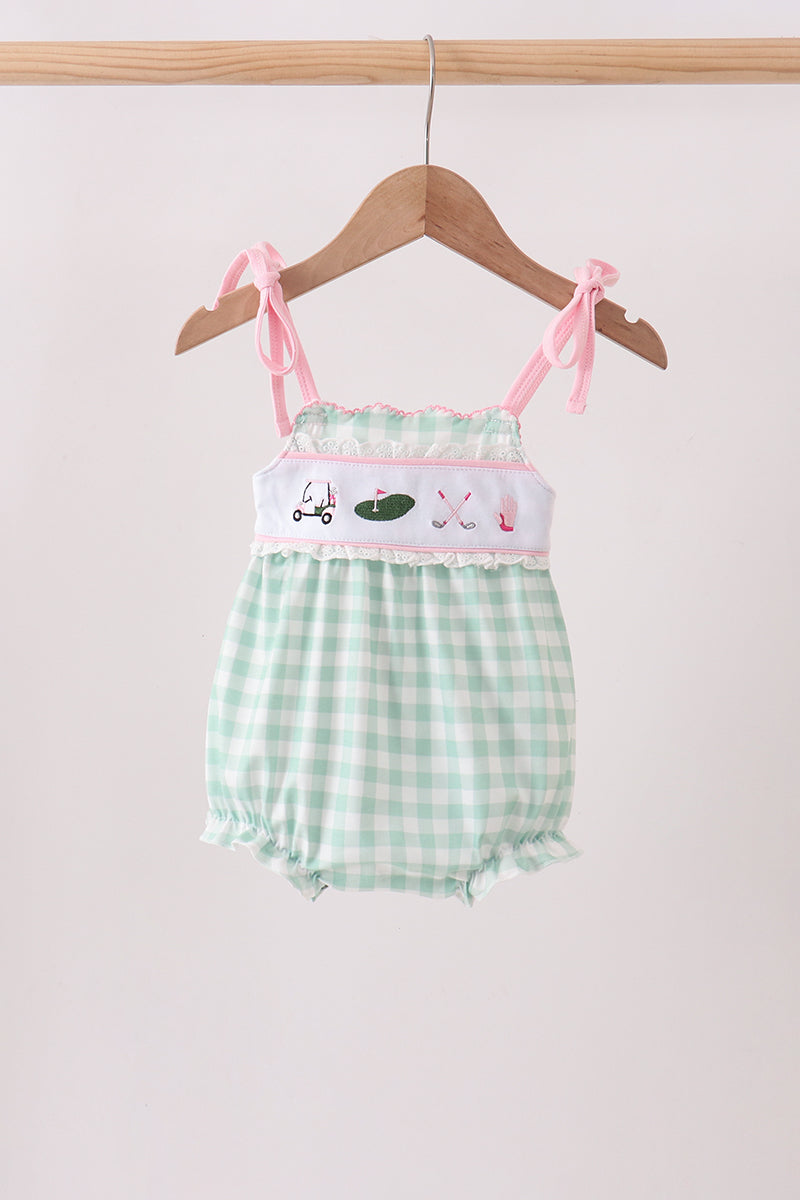 Green Golf Embroidered Bubble - 1
