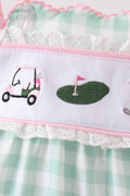 Green Golf Embroidered Bubble - 2