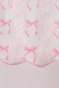 Pink Bow Print Ruffle Shorts Set - 5