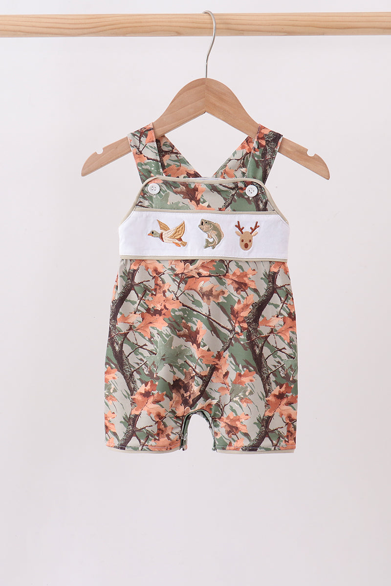 Camo Wildlife Embroidered Jon Jon - 1