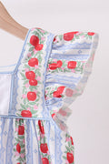 Red Apple Applique Dress - 3