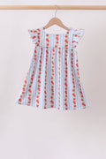 Red Apple Applique Dress - 5