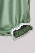 Sage collar smocked lace bubble - 4