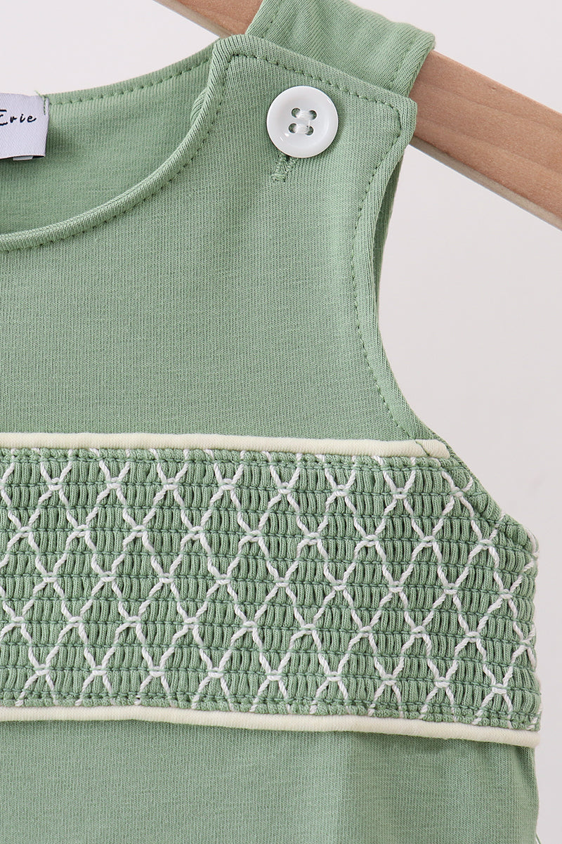 Sage smocked jon jon - 3