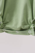 Sage Pumpkin Embroidered Bubble - 3