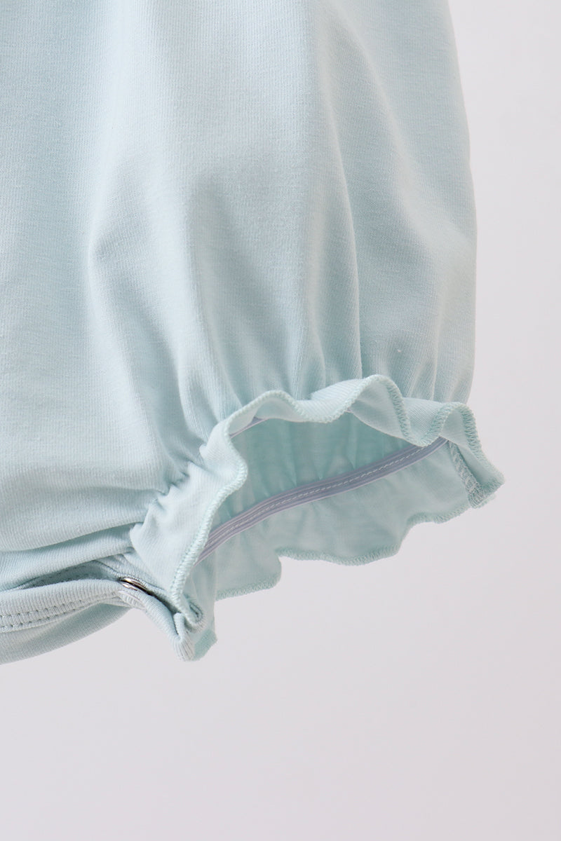 Light blue character embroidery ruffle bubble - 4