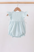 Light blue character embroidery ruffle bubble - 5