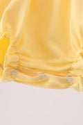 Mustard character embroidery ruffle bubble - 4