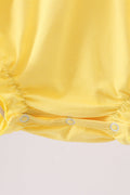 Royal blue&mustard character ruffle bubble - 4