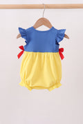 Royal blue&mustard character ruffle bubble - 5
