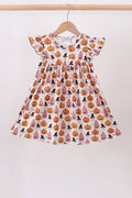 Pumpkin ruffle dress - 1