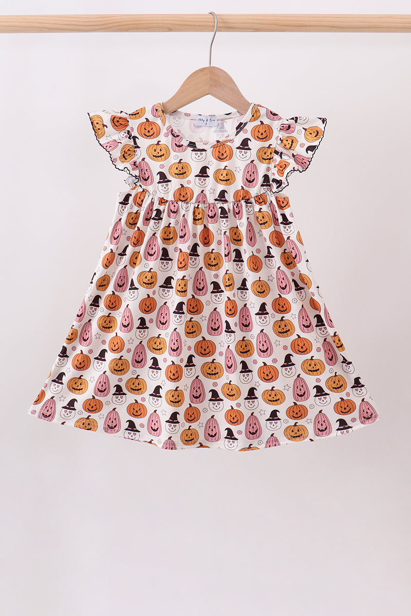Pumpkin ruffle dress - 1