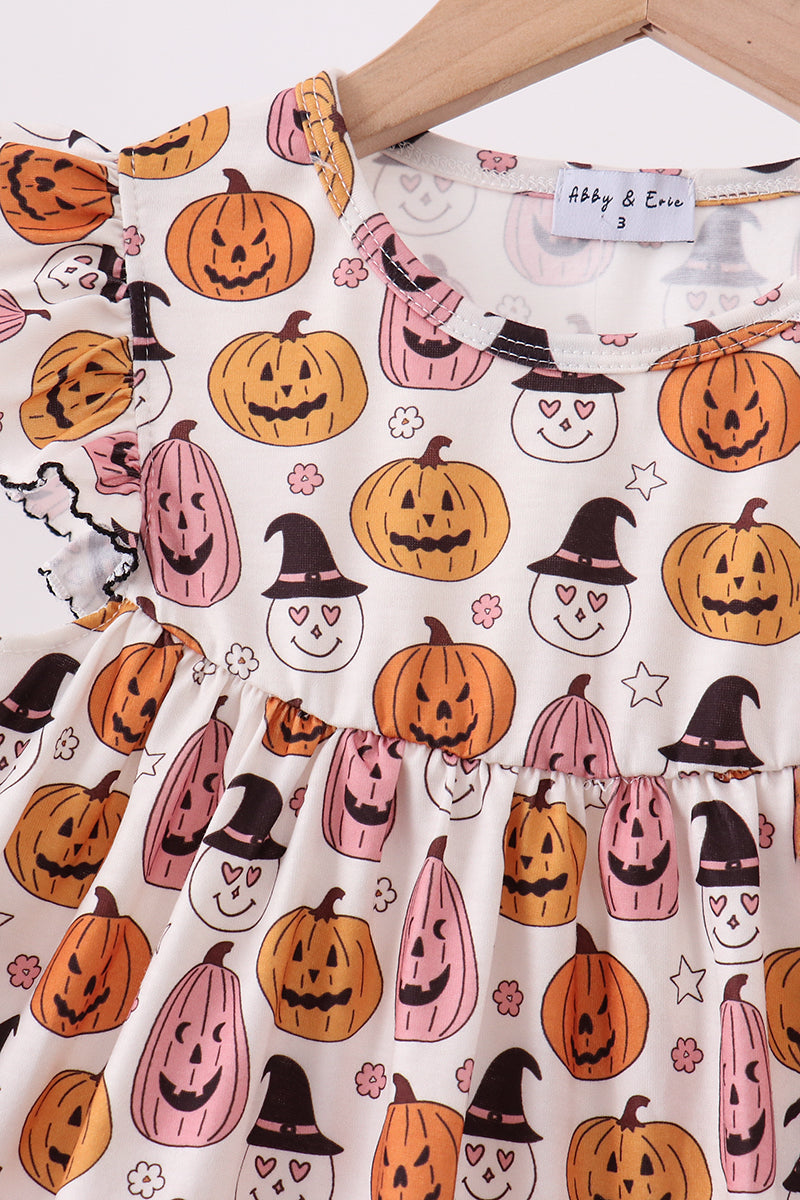 Pumpkin ruffle dress - 5