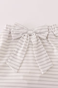 Rust Texas embroidery bow skorts set - 4