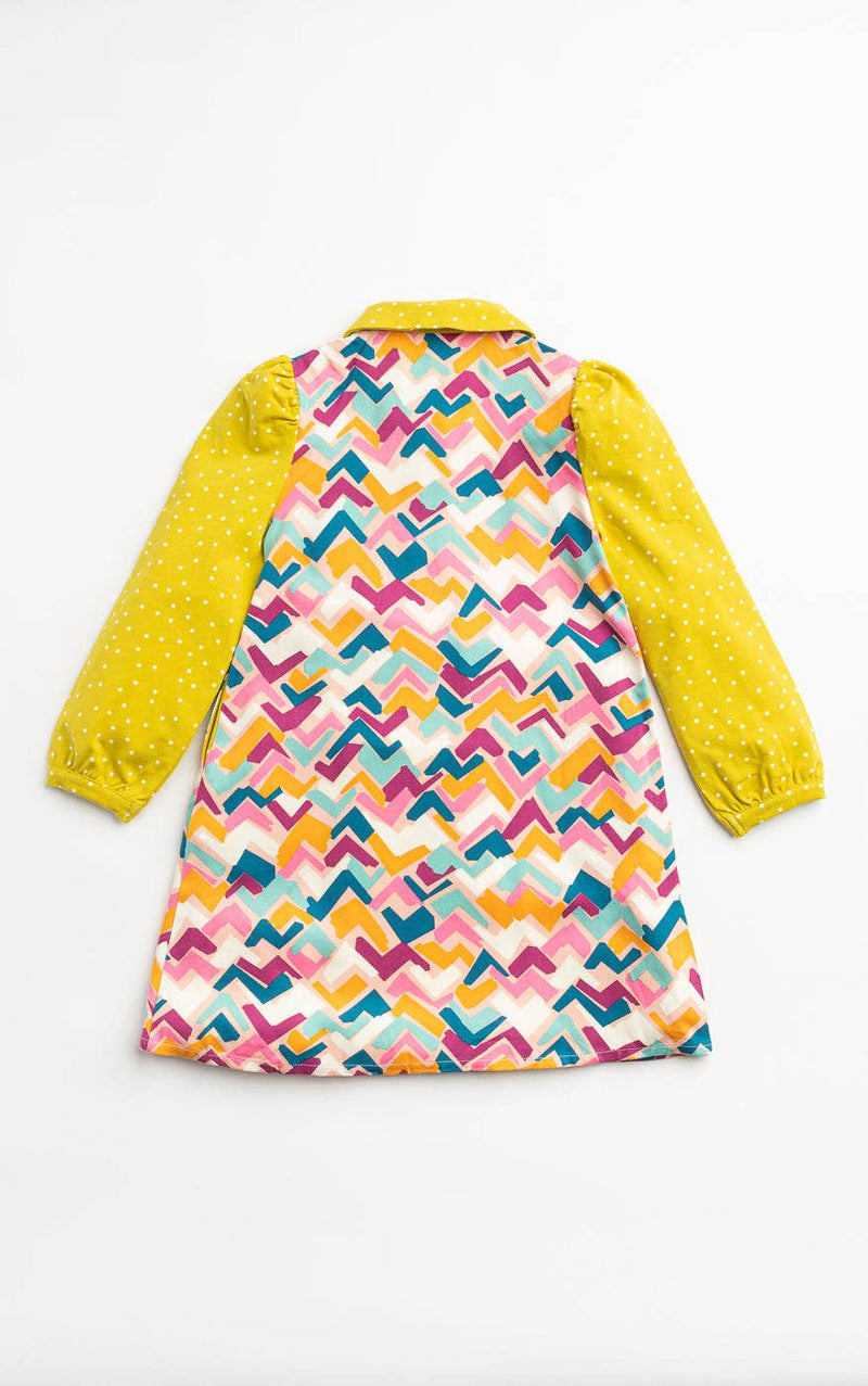 Artist Inspired Colorful Girls Dress - 4
