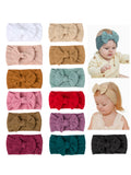 Baby Girl Bow Headband Same Color 3 Piece Set - 1