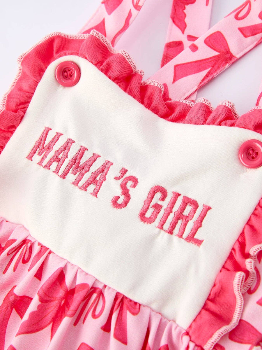 "Mama’s Girl" Bow Ruffle Dress Mother’s Day Special