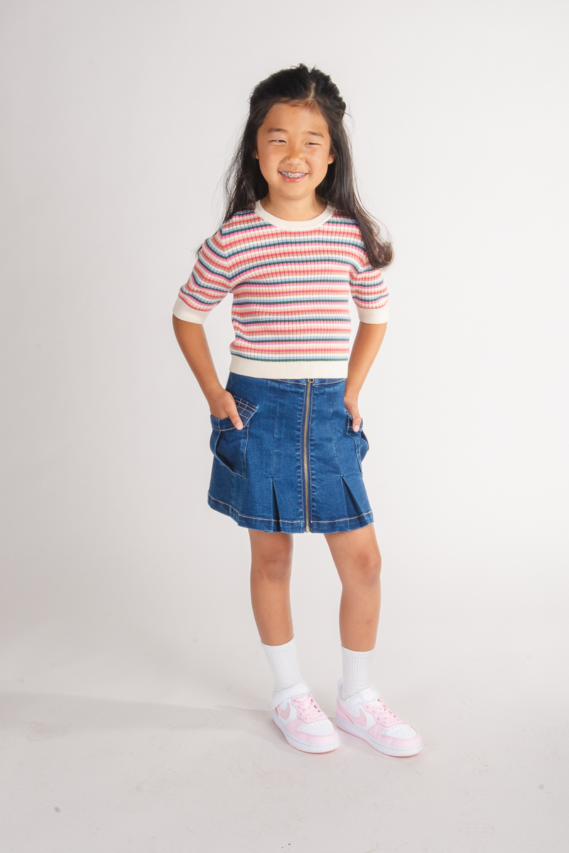 Jackie Denim Skort - 5
