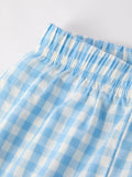 Blue Smocked Christening Bishop Boys Set - 3