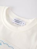 Blue Smocked Christening Bishop Boys Set - 4