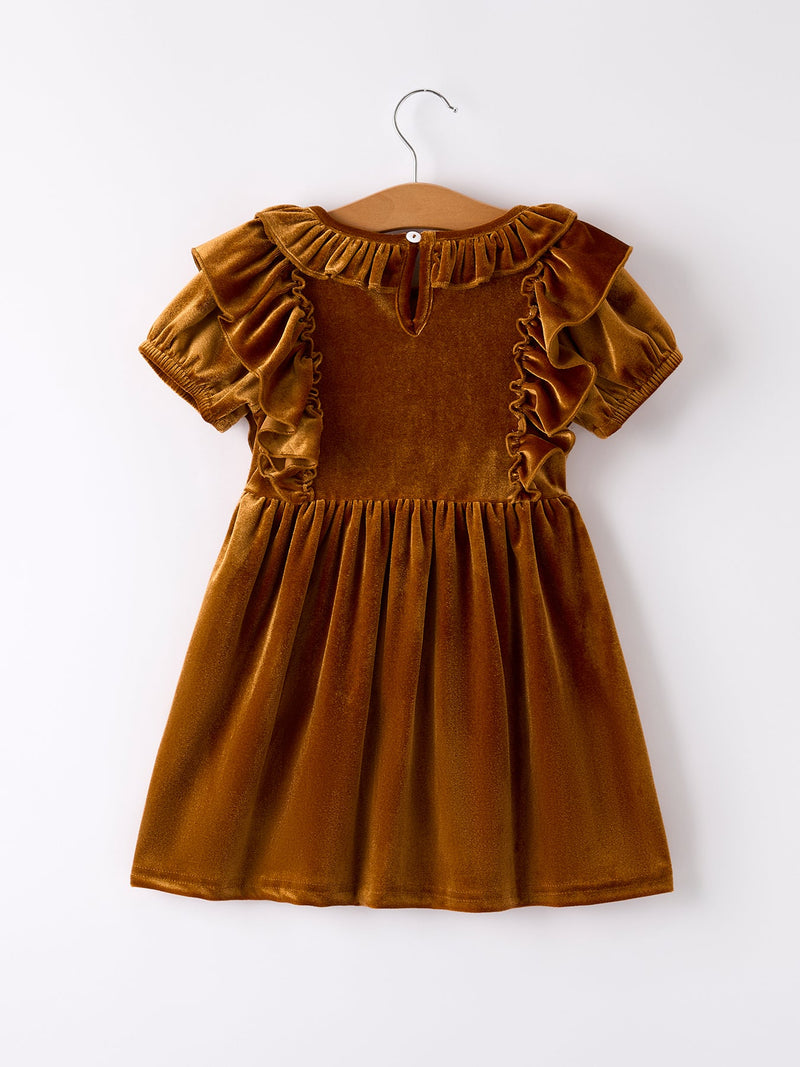 Autumn Velvet Girls Dress-Multiple colors available - 4
