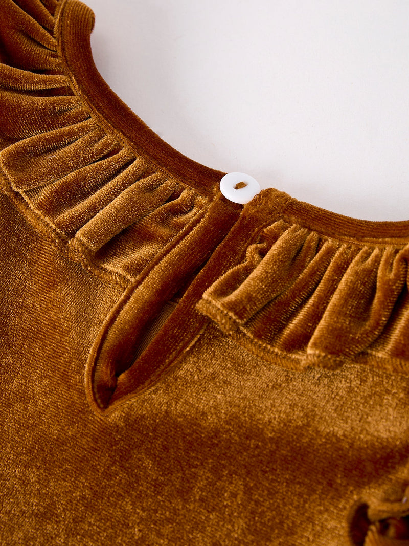 Autumn Velvet Girls Dress-Multiple colors available - 6