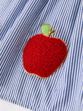 BACK TO SCHOOL Apple Applique Girls Dress - 4