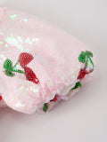Sweet Cherry Sequins Cute Dress - 12