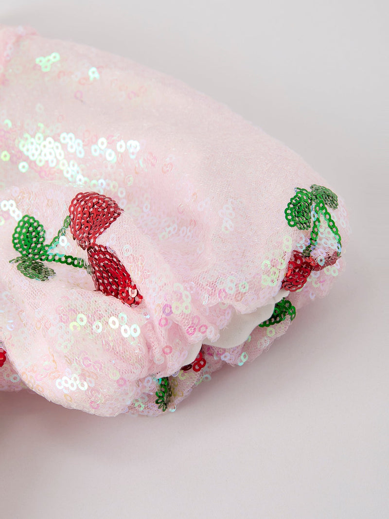 Sweet Cherry Sequins Cute Dress - 12