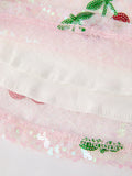 Sweet Cherry Sequins Cute Dress - 9