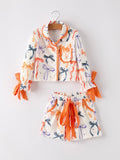 Halloween Mommy and Me Bow Print Pajama Set - 3