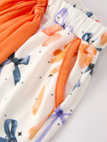 Halloween Mommy and Me Bow Print Pajama Set - 5