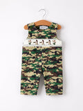 Camouflage Duck Smocking Embroidery Baby Boy Romper - 6