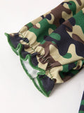Camouflage Duck Smocking Embroidery Girls Romper - 9