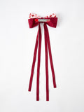 Cherry Bow Ribbon 4.5 Inch Hairpin - 3