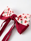 Cherry Bow Ribbon 4.5 Inch Hairpin - 5