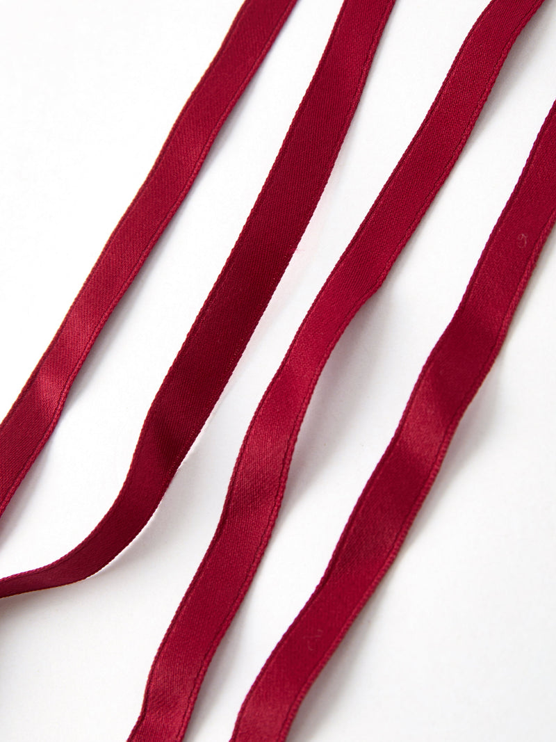 Cherry Bow Ribbon 4.5 Inch Hairpin - 6
