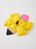 Back To School Pencil Bow 4.3 inch Hair Clip - 1