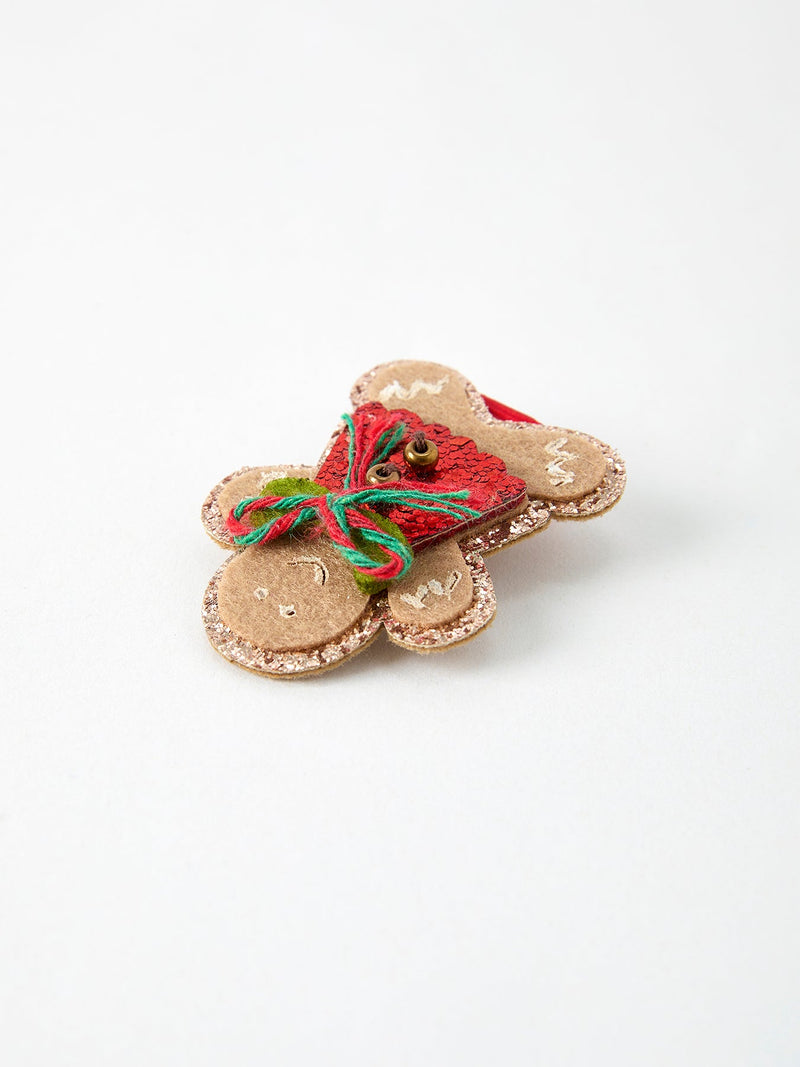 Christmas Gingerbread Girls Hair Clip - 4