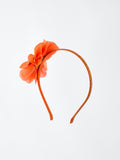 Halloween Pumpkin Floral Girls Headband - 2