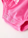 Fall Thanksgiving& Halloween "GOBBLE" Smock Embroidery Baby Girl Romper - 9