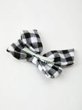 Winter Christmas Plaid Bow Hair Clip - 10